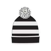 Accessories Knitted Beanie with Pompoms