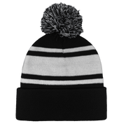 B1900 Headwear24 Cuffed Knitted Pom Pom Beanie