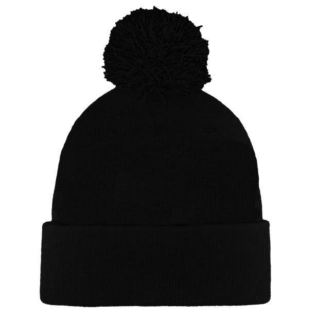 B1900 Headwear24 Cuffed Knitted Pom Pom Beanie
