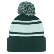 B1900 Headwear24 Cuffed Knitted Pom Pom Beanie
