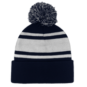 B1900 Headwear24 Cuffed Knitted Pom Pom Beanie