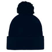 B1900 Headwear24 Cuffed Knitted Pom Pom Beanie