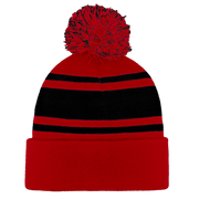 B1900 Headwear24 Cuffed Knitted Pom Pom Beanie