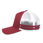 F24503 Headwear24 Striped Trucker Cap