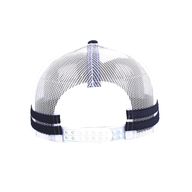 F24503 Headwear24 Striped Trucker Cap