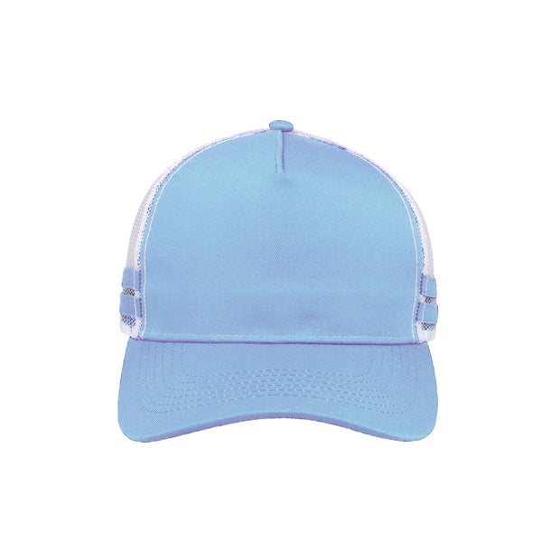 F24503 Headwear24 Striped Trucker Cap