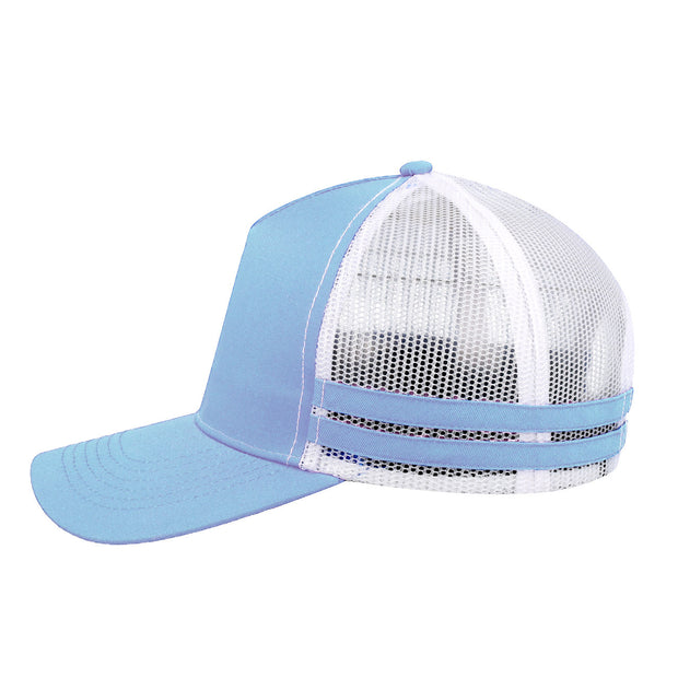 F24503 Headwear24 Striped Trucker Cap