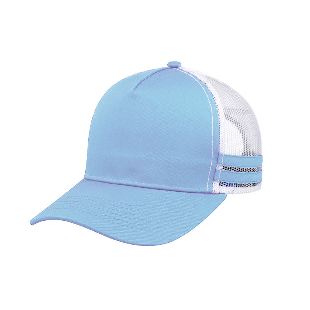 F24503 Headwear24 Striped Trucker Cap