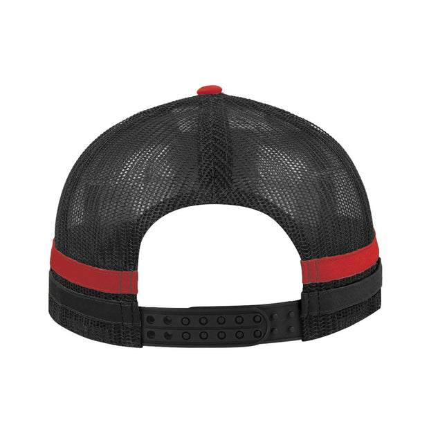 F24503 Headwear24 Striped Trucker Cap