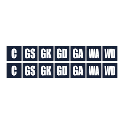Netball Bib GK GA etc