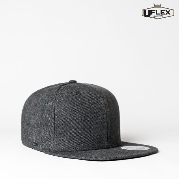 U15604 UFlex Adults Flat Peak 6 Panel Fitted