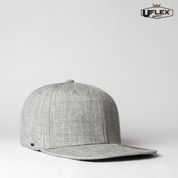 U15604 UFlex Adults Flat Peak 6 Panel Fitted