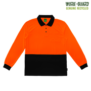 R482X Workguard <b>Recycled</b> Hi Vis Longsleeve Polo