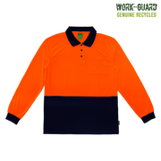 R482X Workguard <b>Recycled</b> Hi Vis Longsleeve Polo