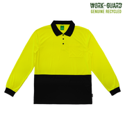 R482X Workguard <b>Recycled</b> Hi Vis Longsleeve Polo