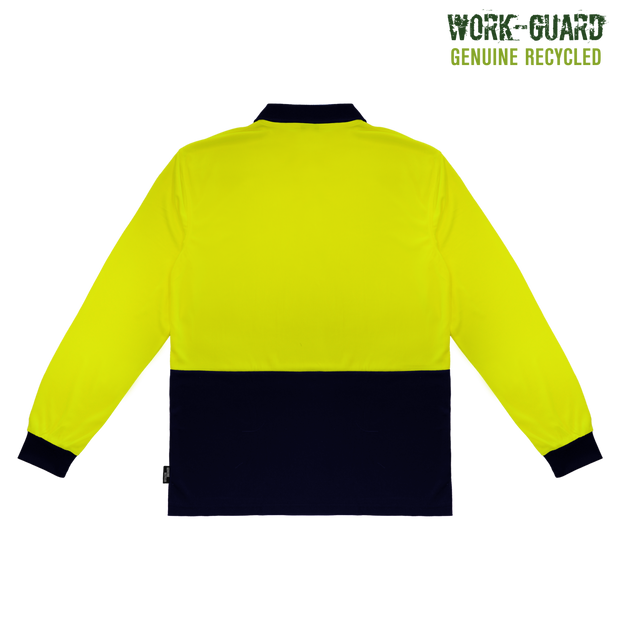 R482X Workguard <b>Recycled</b> Hi Vis Longsleeve Polo