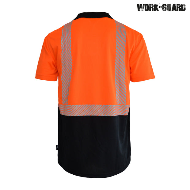 R485X Workguard <b>Recycled</b> Hi Vis Short Sleeve Day/Night Polo