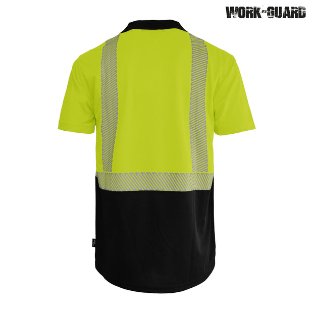 R485X Workguard <b>Recycled</b> Hi Vis Short Sleeve Day/Night Polo