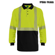 R486X Workguard <b>Recycled</b> Hi Vis Long Sleeve Day/Night Polo