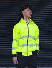 R503X Workguard <b>Recycled</b> Hi Vis Day/Night Zipped Hoodie