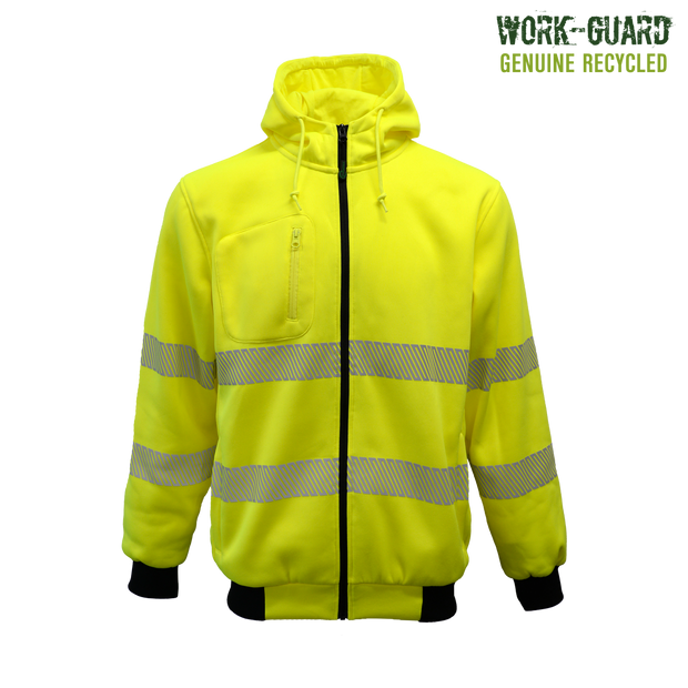 R503X Workguard <b>Recycled</b> Hi Vis Day/Night Zipped Hoodie